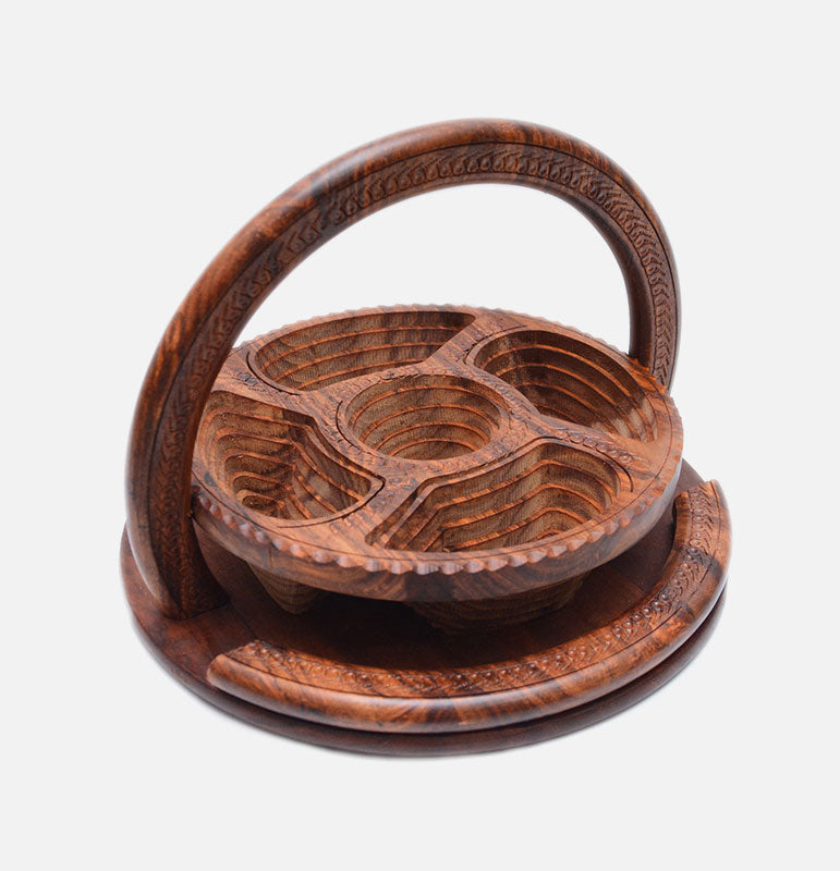 Handcrafted Wooden Basket